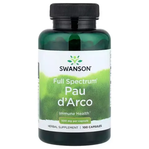 Swanson Pau d'Arco, 500mg - 100 caps – image 2