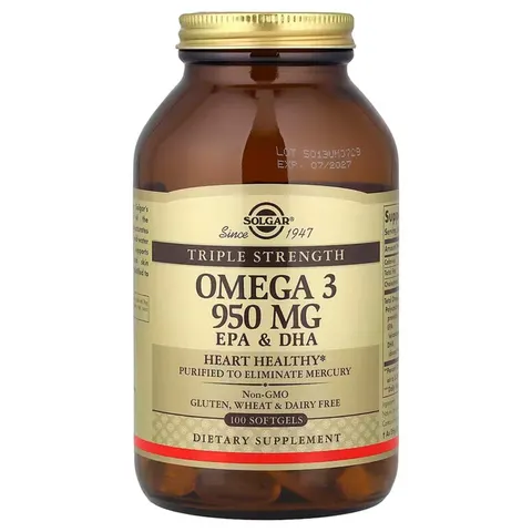 Solgar Omega 3 Triple Concentration 100 Softgels – image 2