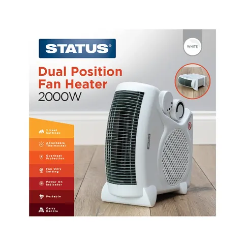 Status Portable Dual Position Fan Heater 2kW – image 3