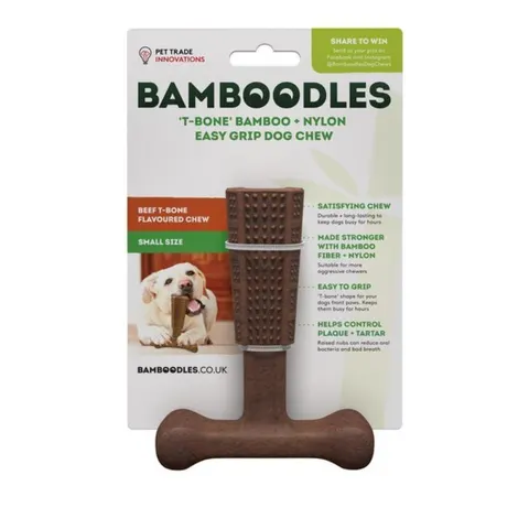 Bamboodles T-bone Beef Flavour Small 4" – image 3