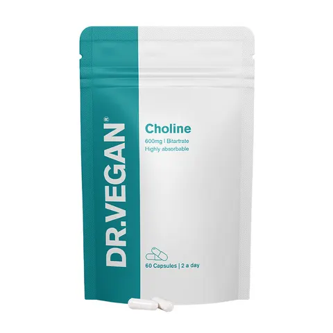 DR.VEGAN Supplements: Choline Cognitive Support Capsules for Brain Function and Mental Focus - 60 Count – image 2
