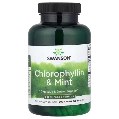 Swanson Chlorophyllin & Mint - 500 chewable tablets – image 2