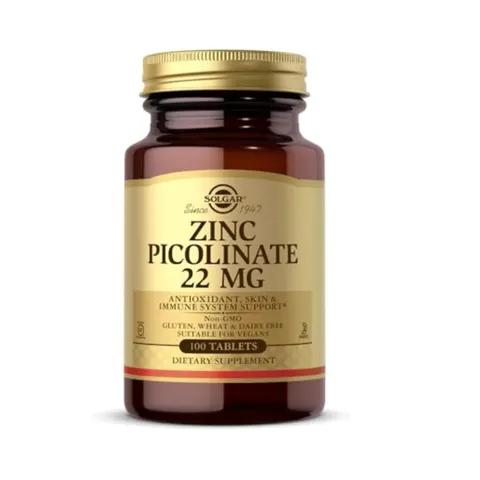 Solgar Zinc Picolinate 22 mg Tablets, 100 – image 4