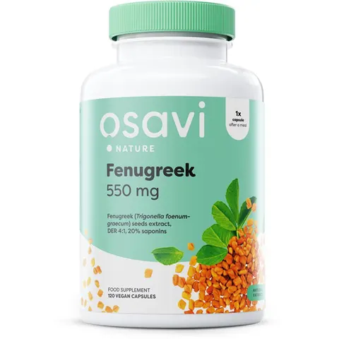 Fenugreek, 550mg - 120 vcaps – image 2