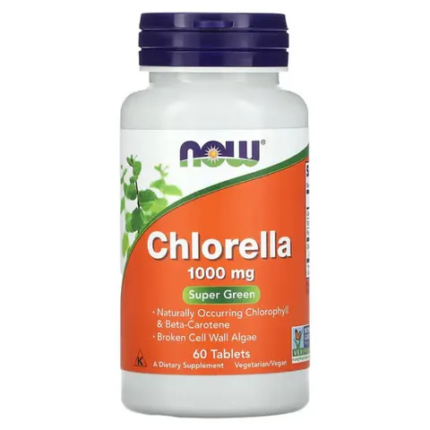 NOW Foods Chlorella, 60 tabs - 1000mg – image 2