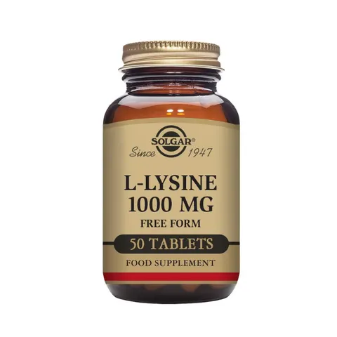 Solgar - L-Lysine 1000mg 50VTabs – image 3