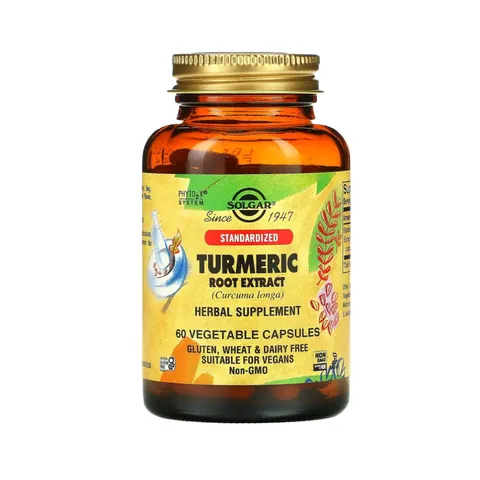 Solgar Turmeric Root Extract Vegetable Capsules, 60 – image 3