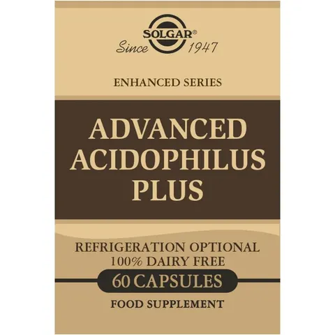 Solgar Advanced Acidophilus Plus (Non-Dairy) Vegetable Capsules, 60 – image 2
