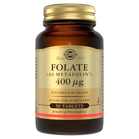 Solgar Folate 400 Mcg 50 Tablets – image 3