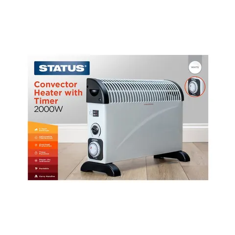 Status 2000W Convector Heater with Timer White – image 2