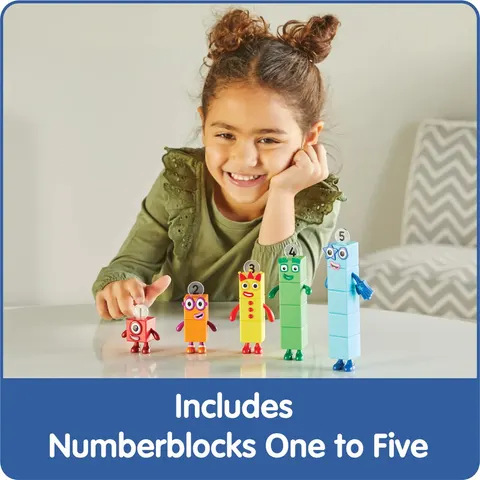 Numberblocks Toy Learning Development S.t.e.m Figure Set | Friends One to Five Educational Counting Play Set for Kids – image 2
