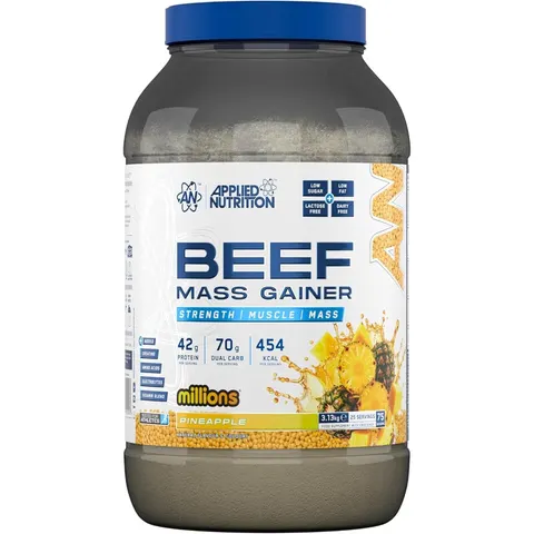 Beef Mass Gainer, Millions Pineapple - 3130 grams – image 2