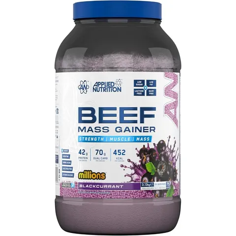 Beef Mass Gainer, Millions Blackcurrant - 3130 grams – image 2