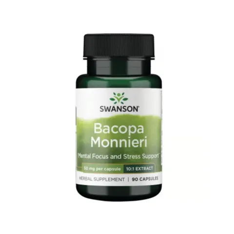 Bacopa Monnieri 10:1 Extract, 50mg - 90 caps – image 2