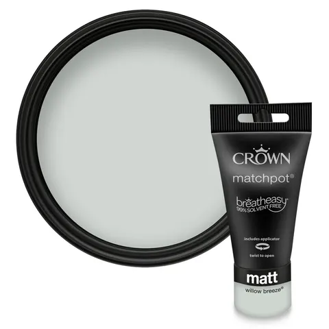 Crown Matt Emulsion Tester Pot - Willow Breeze - 40ml – image 2
