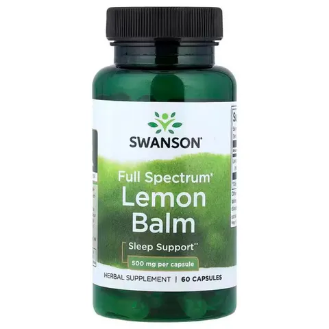 Full Spectrum Lemon Balm, 500mg - 60 caps – image 2
