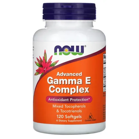NOW Foods Advanced Gamma E Complex, 120 softgels – image 2