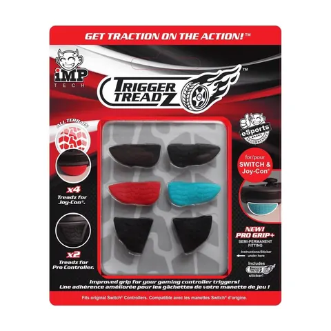 iMP Tech Trigger Treadz Joy-Con Pro Controller 6-Pack for Nintendo Switch - Textured Controller Grips for Joy-Con and Pro Controller – image 2