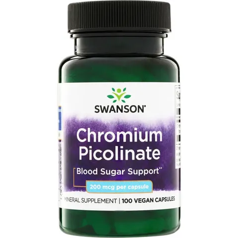 Swanson Chromium Picolinate (200mcg, 100 Capsules) – image 2