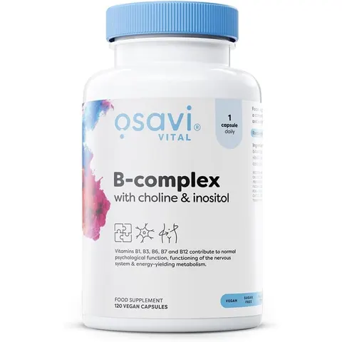 B-Complex with Choline & Inositol - 120 vegan caps – image 2
