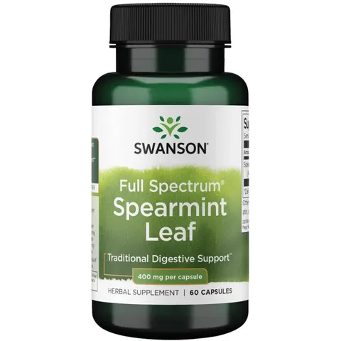 Swanson Full Spectrum Spearmint Leaf, 400mg - 60 caps – image 2