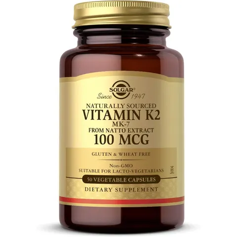 Solgar Vitamin K2 100 ug Vegetable Capsules, 50 – image 2