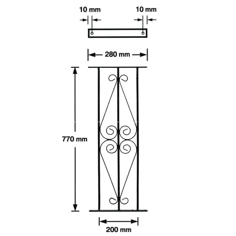 BIC Ascot Decking Panel Black 280mm x 770mm PK 2 – image 2