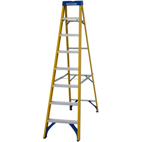 Werner 8 Tread Fibreglass Step Ladder – image 2