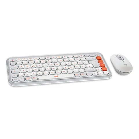 Logitech POP ICON COMBO Orange/Offwhite Deutsch Bluetooth – Bild 2