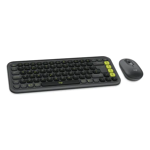 Logitech POP ICON COMBO Schweiz Grafit/Grün Schweiz Bluetooth – Bild 2