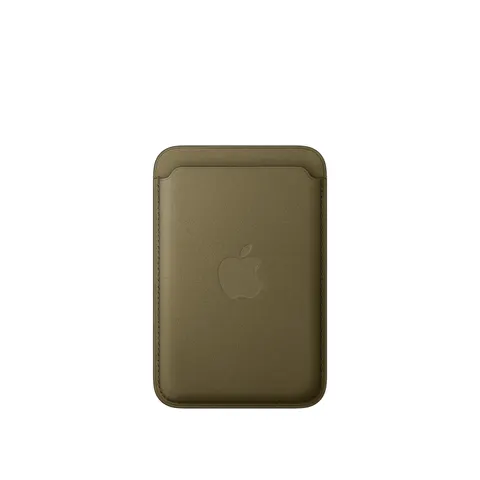 Apple iPhone Feingewebe Wallet mit MagSafe, Dunkeloliv – Bild 3
