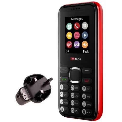 TTfone TT150 Red with Mains Charger – image 2
