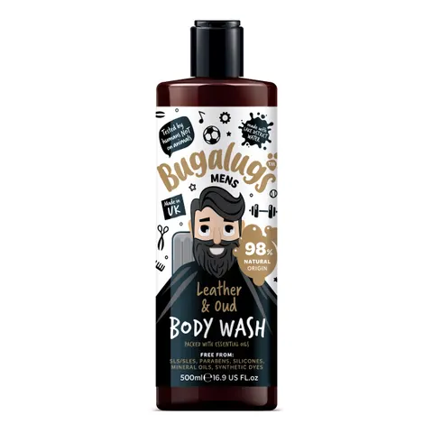Bugalugs Men's Leather & Oud Body Wash – image 2