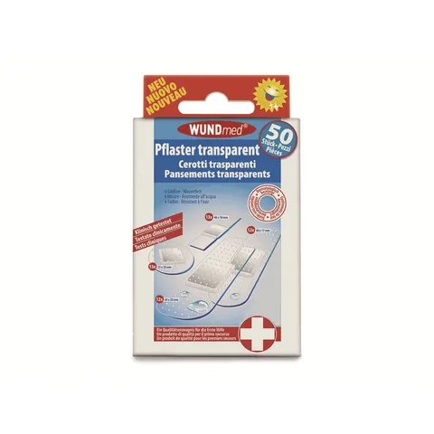 WUNDMED Pflaster-Set transparent – transparent | weiss – Bild 2