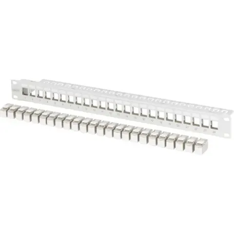 Digitus Patch-Panel 483 mm (19 ) CAT 6a Grau Bestückt – Bild 2