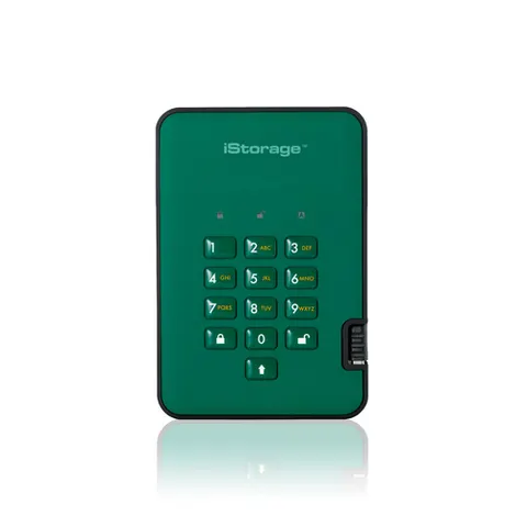 iStorage diskAshur² SSD 128GB Green | Secure Portable Solid State Driv – ISDA2256SSD128GN – image 2