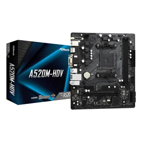 Asrock A520M-HDV AMD A520 Socket AM4 micro ATX – image 2