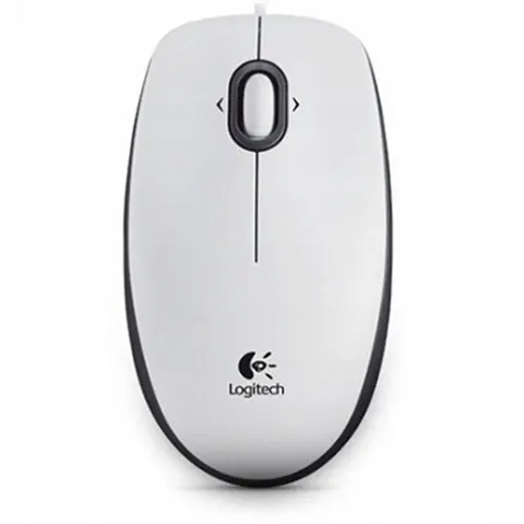 Logitech Mysz B100 optyczna biała. Oem – zdjęcie 3