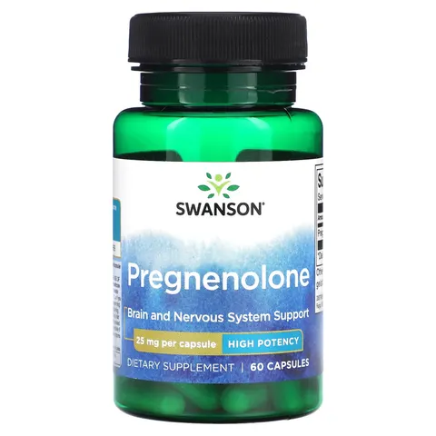 Pregnenolone, 25mg - 60 caps – image 2