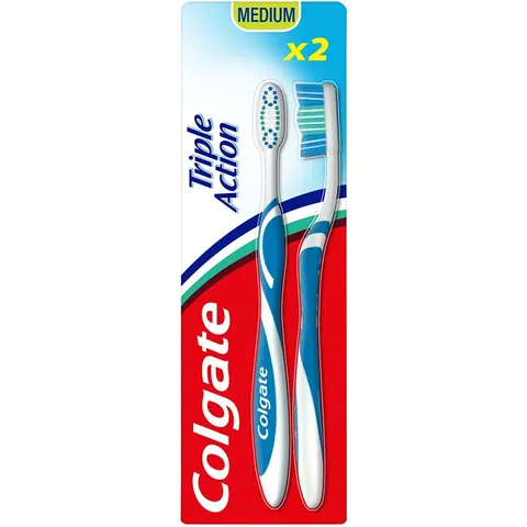 Colgate Triple Action Medium Toothbrush – Colour May Vary – image 2