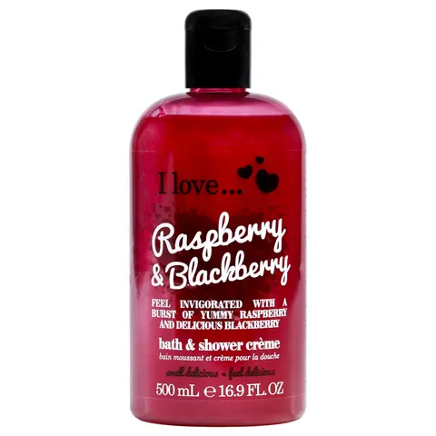I Love Raspberry & Blackberry Bath & Shower Creme 500ml – image 3