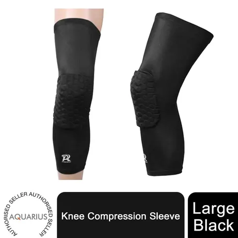 Knee Compression Sleeve, Large - Black – image 2
