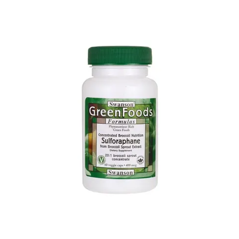 Swanson Sulforaphane, 400mcg - 60 vcaps – image 3