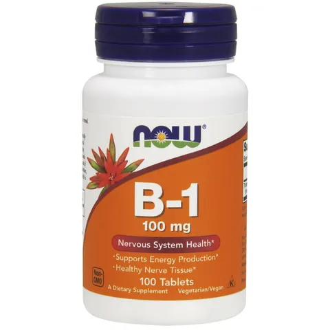 Now Foods, B-1, 100 mg, 100 Tablets – image 3