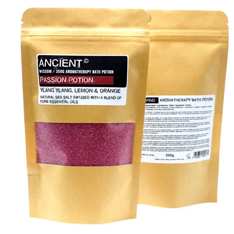 (Passion) Aromatherapy Bath Potion in Kraft Bag – image 2