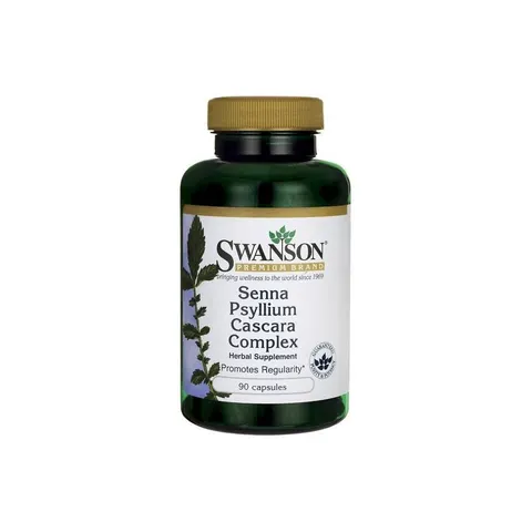 Swanson Senna Psyllium Cascara Complex - 90 caps – image 2