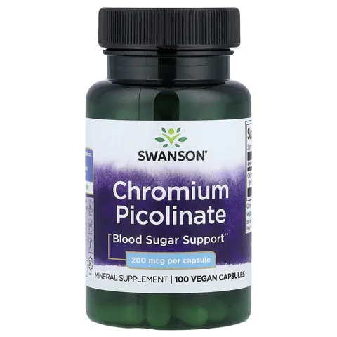 Swanson Chromium Picolinate (200mcg, 100 Capsules) – image 3