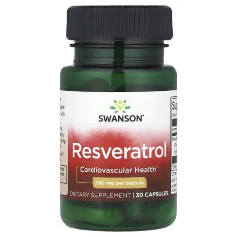 Swanson Resveratrol, 100mg - 30 caps – image 2