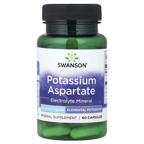 Potassium Aspartate, 99mg - 60 caps – image 2