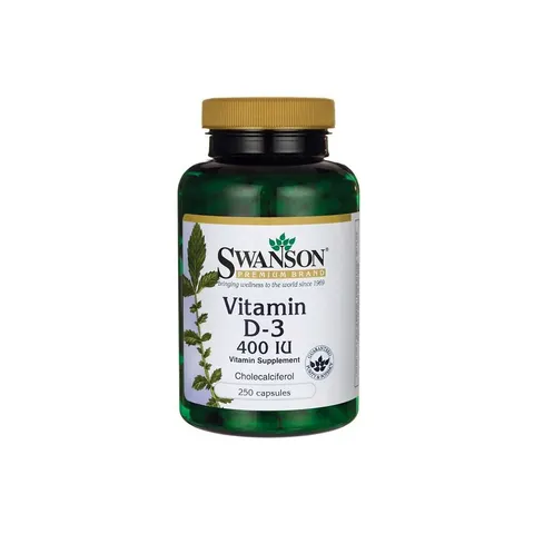 Swanson Vitamin D-3, 400 IU, 250 caps – image 2
